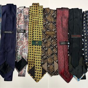 Mixed brand assortment of neck ties